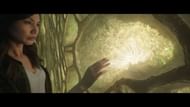Sersi at the structure in the Eternals footage (Image via Marvel Studios)